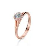 Pierścionek z różowego złota z diamentami AJPZ_075